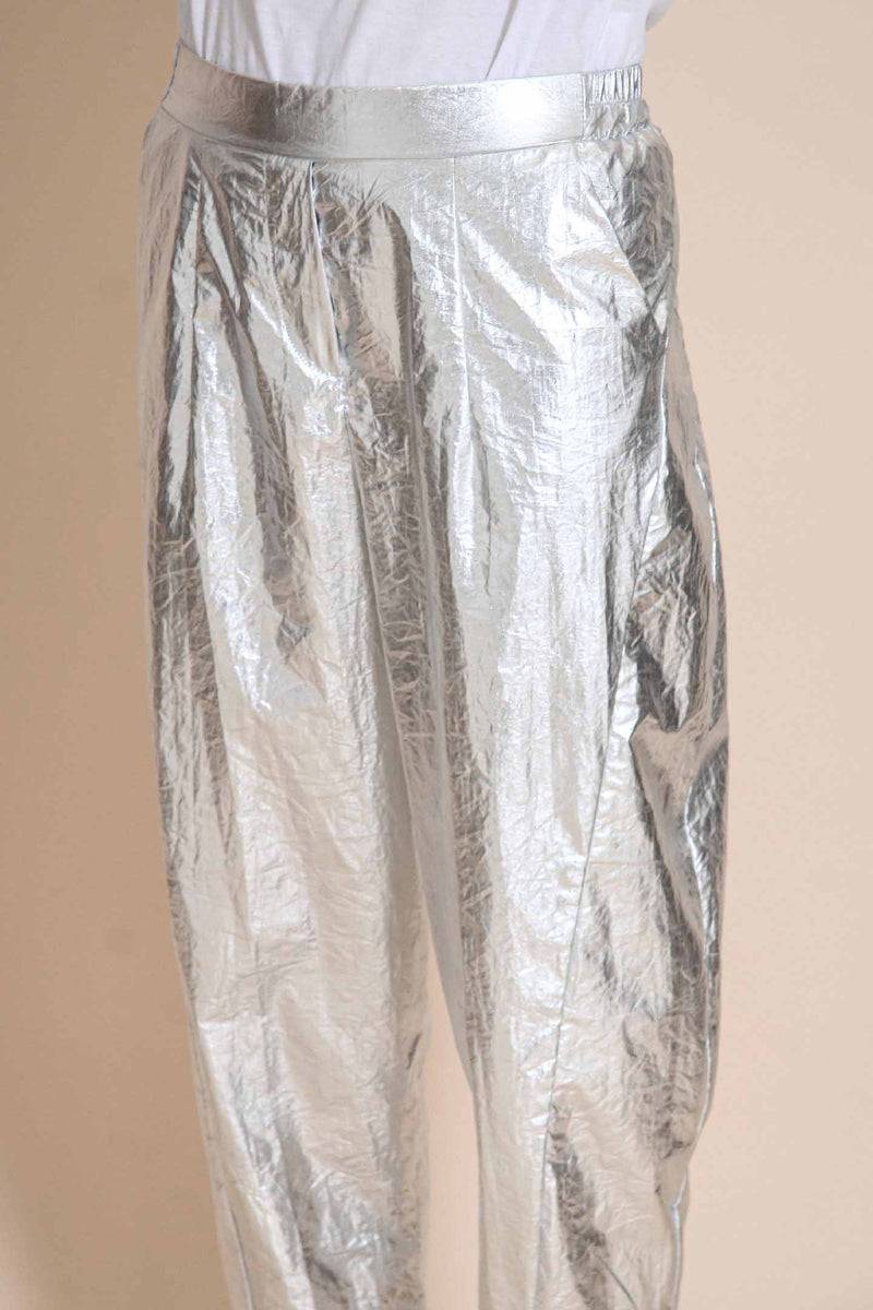 Le Streghe PANTALONE ARGENTO Spedizione Gratuita