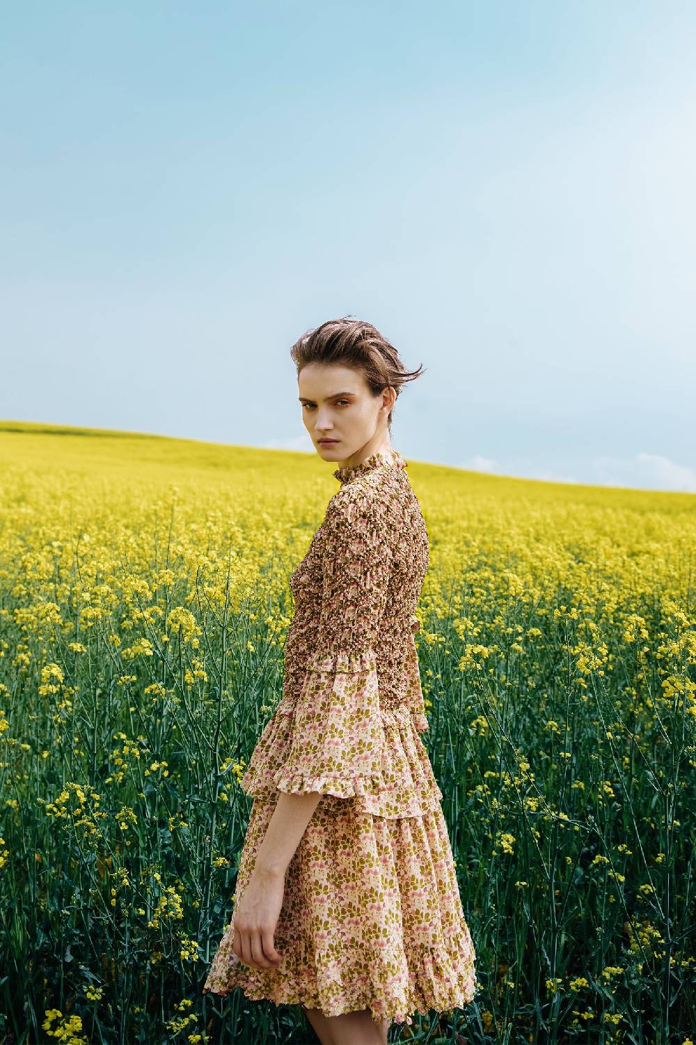 ﻿Kristina Ti GINEVRA - Ruffle dress Poem Fino al 50% di sconto