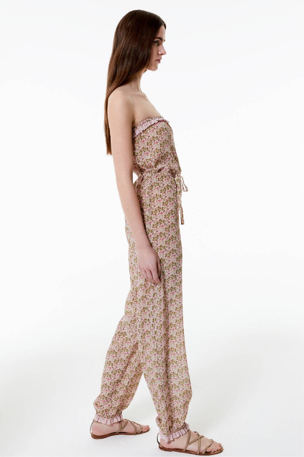 Kristina Ti SONIA - Silk jumpsuit Poem Fino al 60% di sconto
