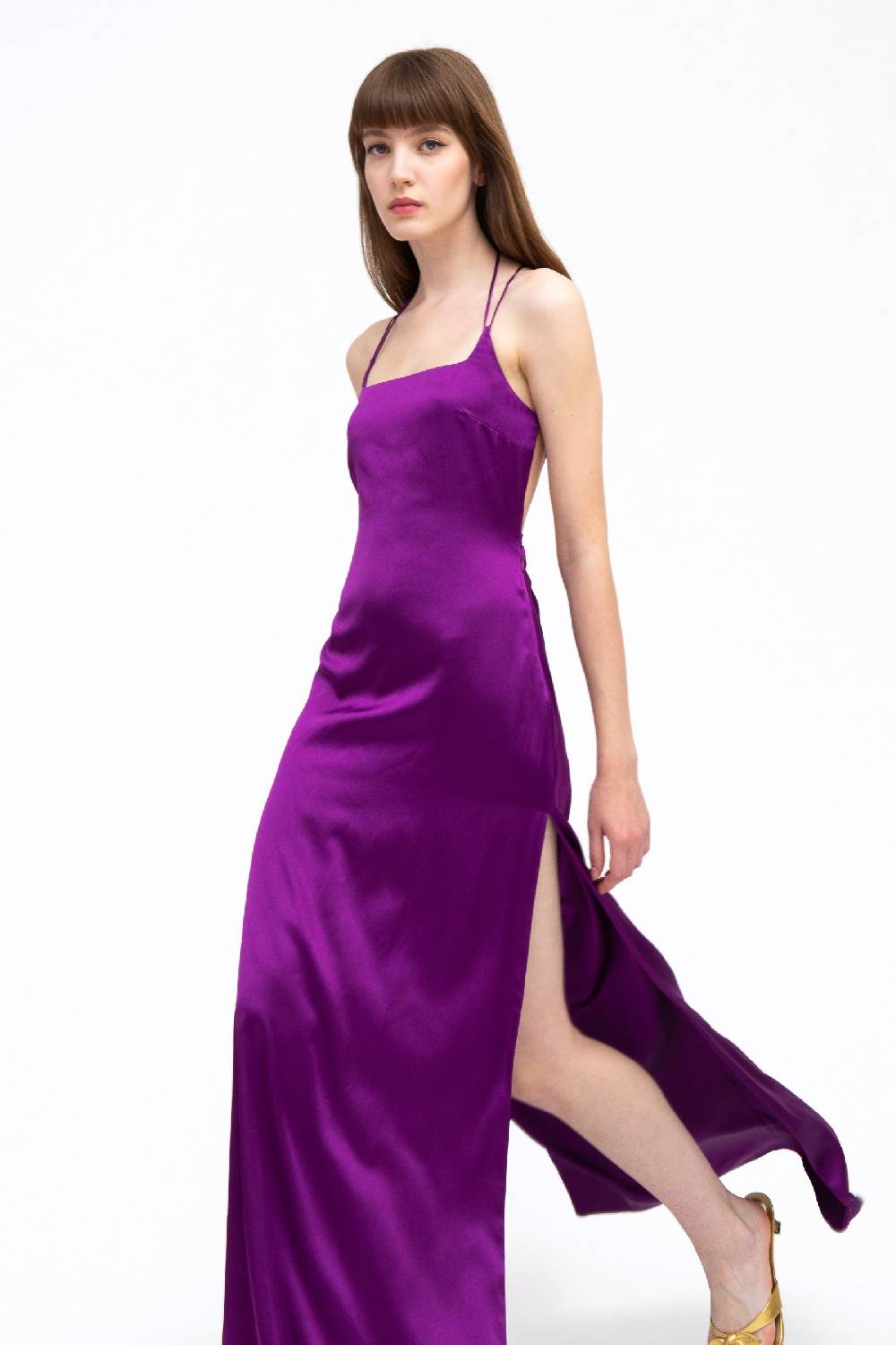 Kristina Ti VIOLANTE - Long silk dress Trasporto libero internazionale