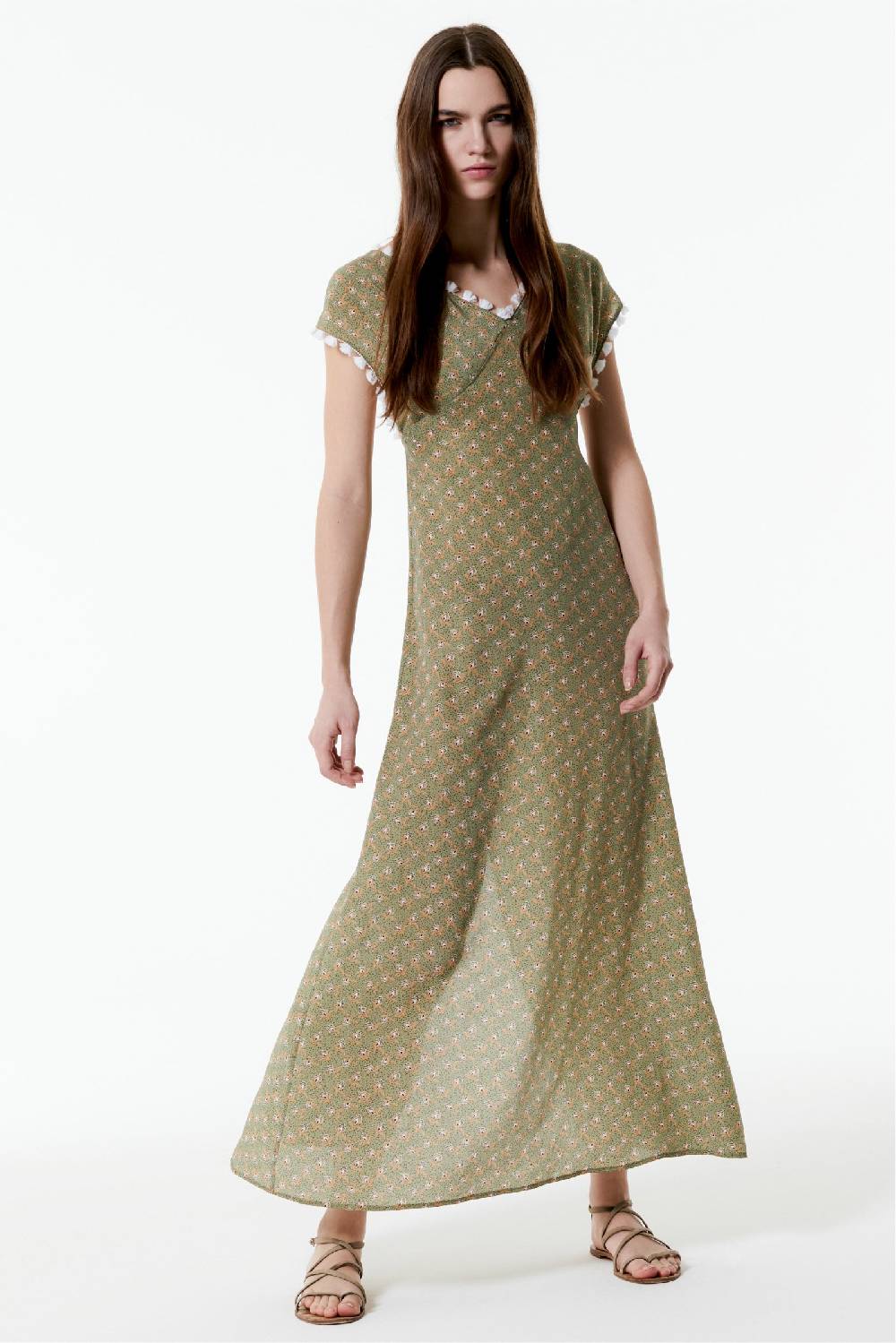 Kristina Ti VANESSA - Silk Dress Woods Esporta salva
