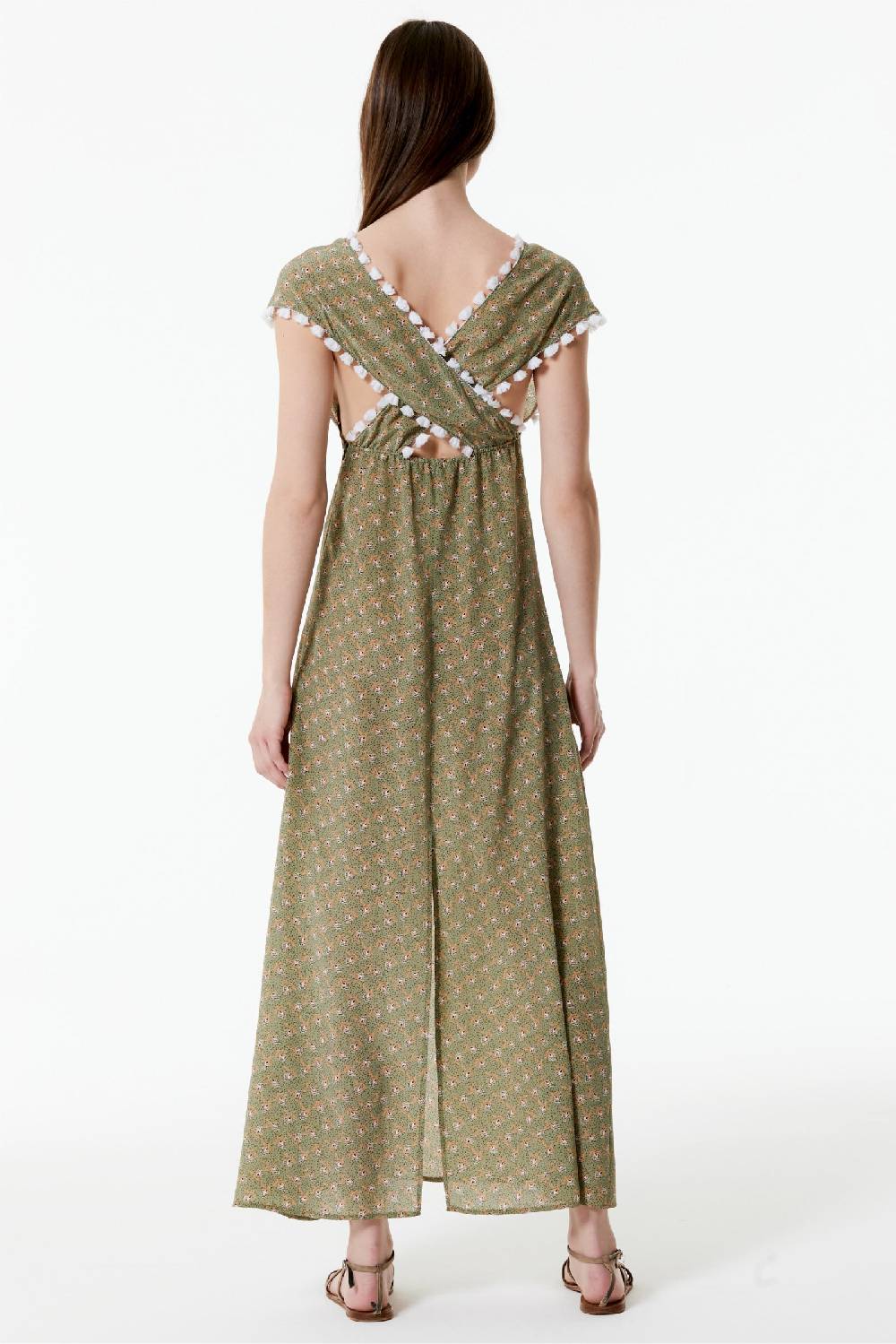 Kristina Ti VANESSA - Silk Dress Woods Esporta salva