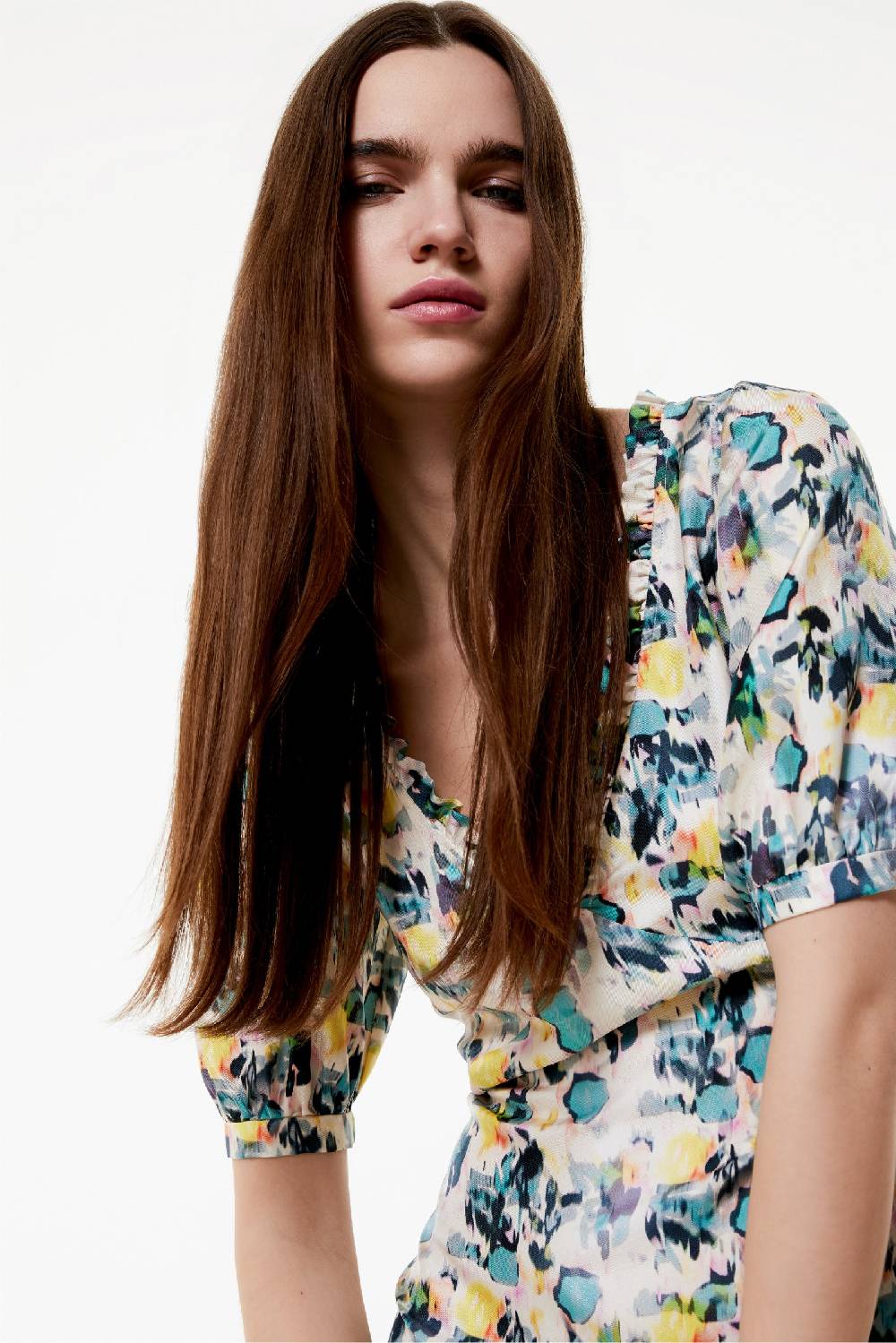 Kristina Ti MATILDA - Silk dress Watercolor In vendita