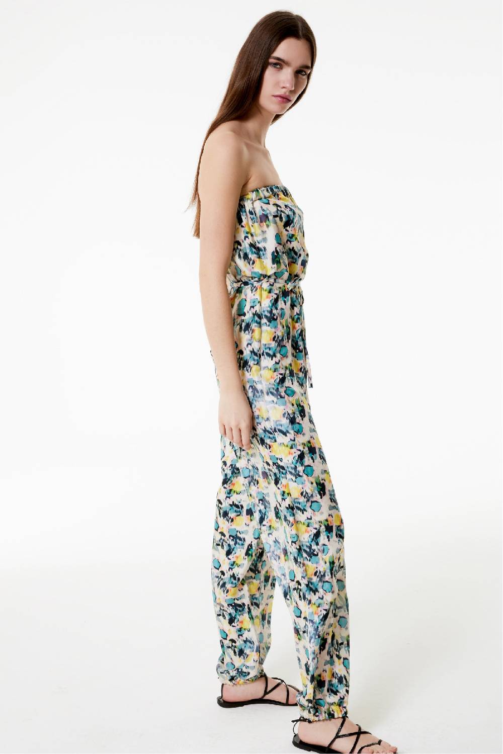 Kristina Ti LIA - Silk jumpsuit Watercolor Duty-free