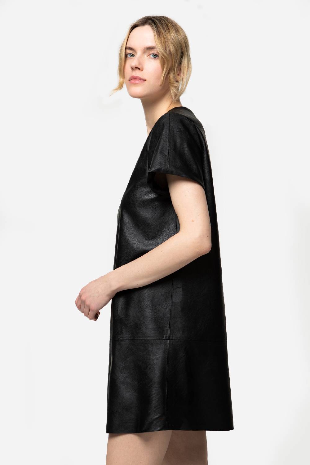 Kristina Ti JAMAICA - Eco-leather mini dress Sconti questo mese