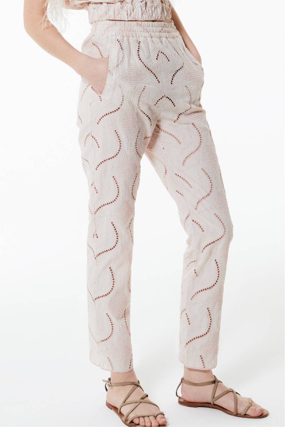 Kristina Ti MARLENE - Cotton trousers Innocence In Linea