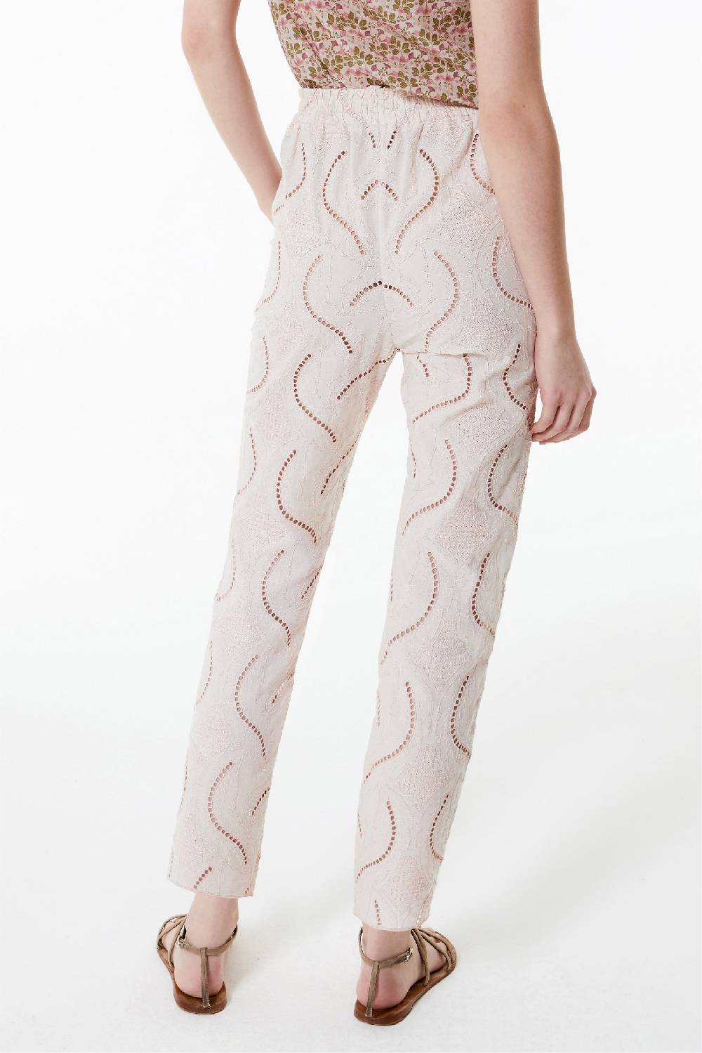 Kristina Ti MARLENE - Cotton trousers Innocence In Linea