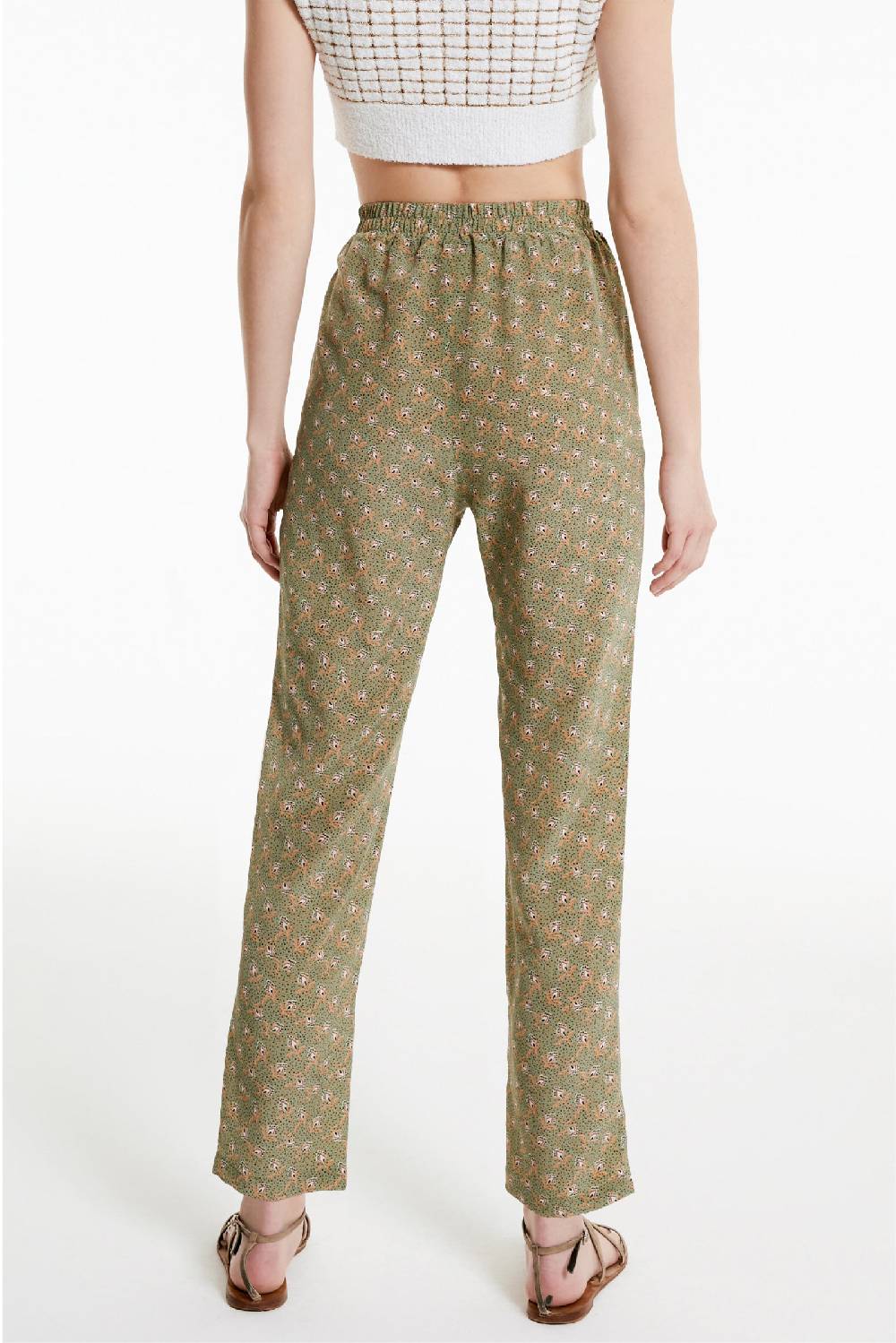 Kristina Ti DANIELA - Silk trousers Woods Acquista Ora