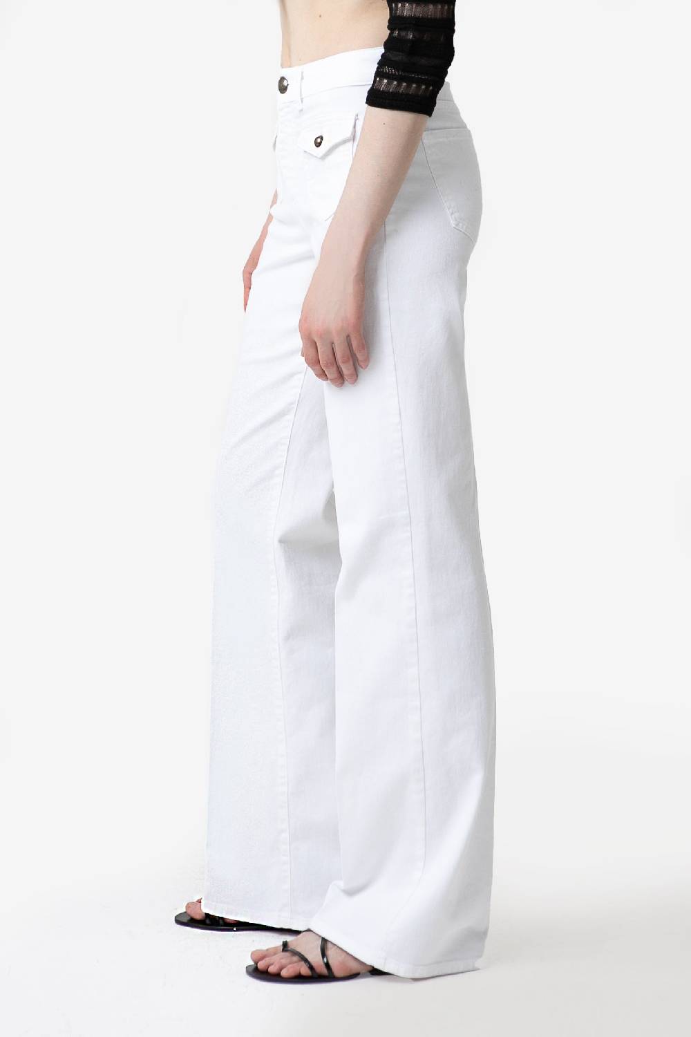 Kristina Ti MARTA - White flared jeans Presa