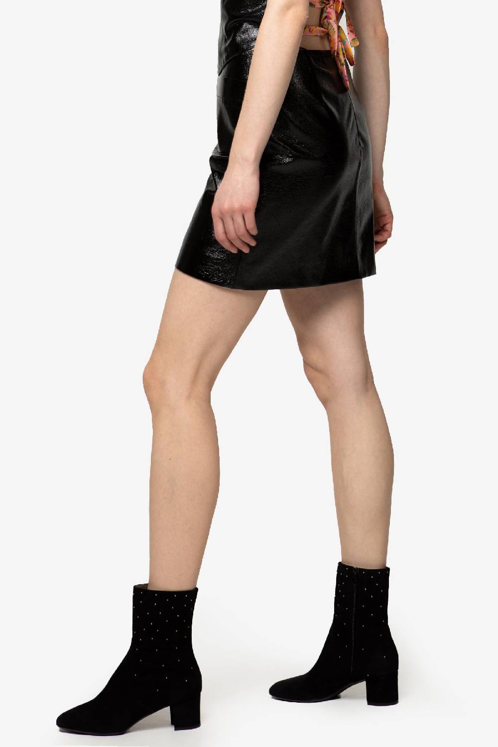 Kristina Ti LOUISA - Vinyl mini skirt In Vendita