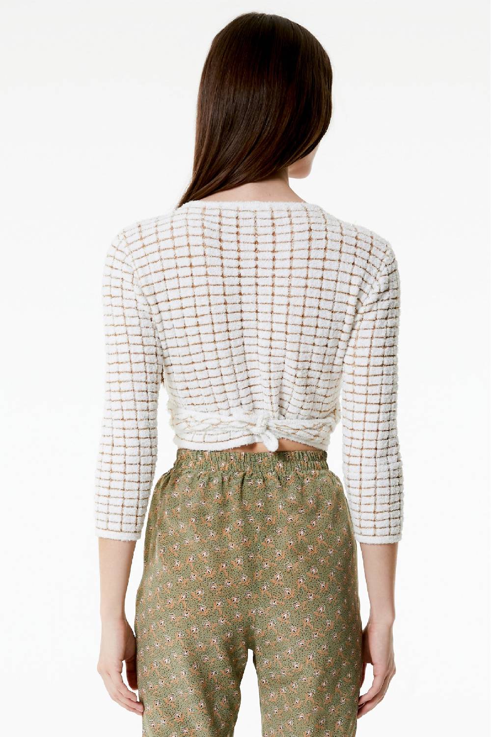 Kristina Ti ALICE - Crop cardigan Goldy Comprare a buon mercato