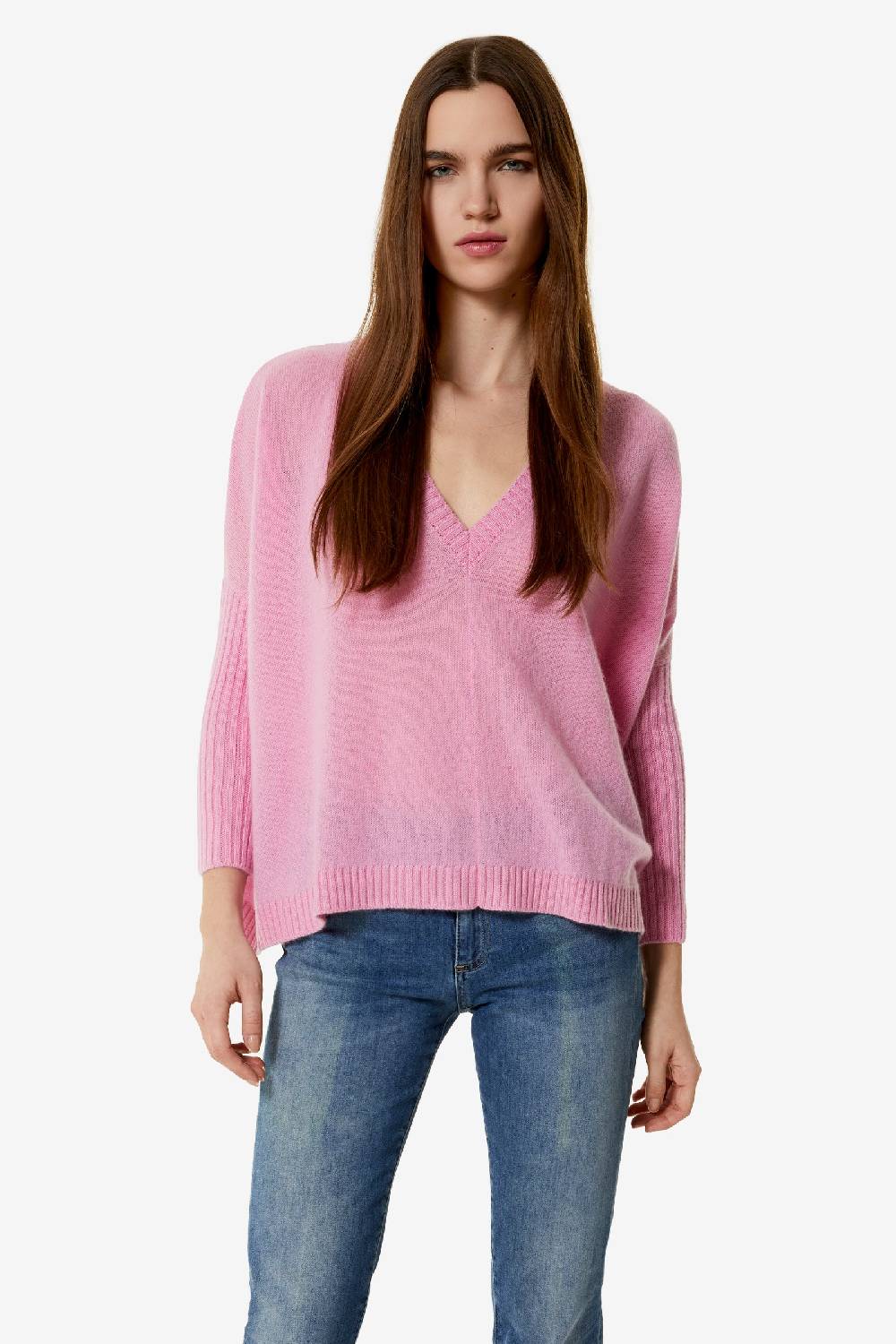 Kristina Ti VALENTINA - Cashmere Poncho Fornitura limitata