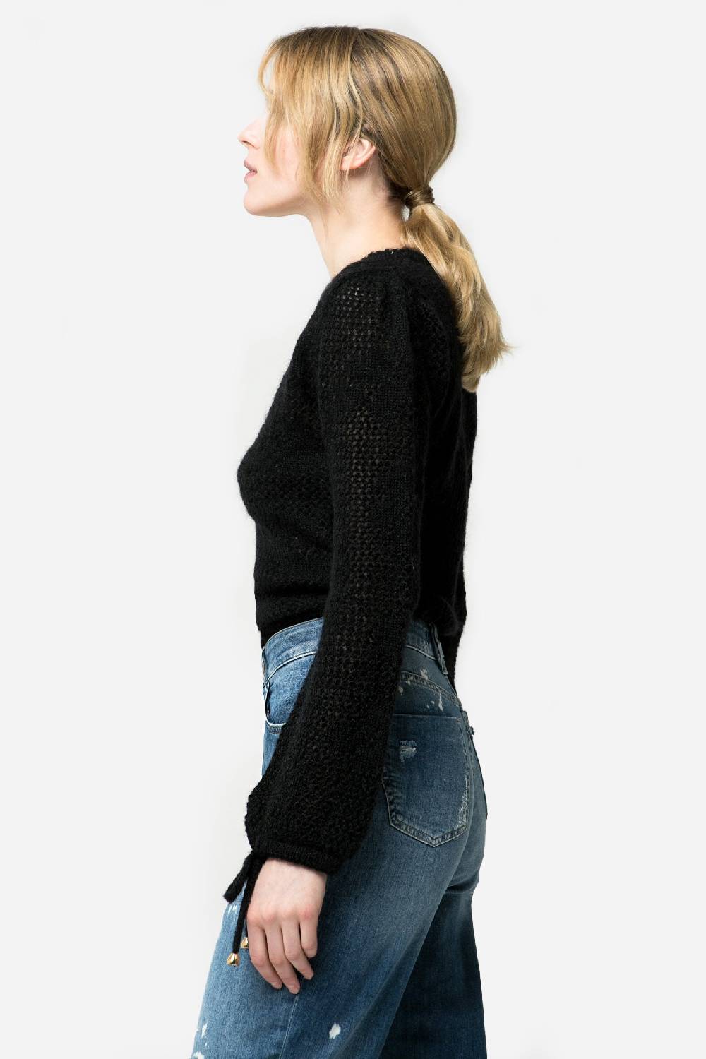 Kristina Ti SELENE - Monochrome knitted sweater Offerta esclusiva