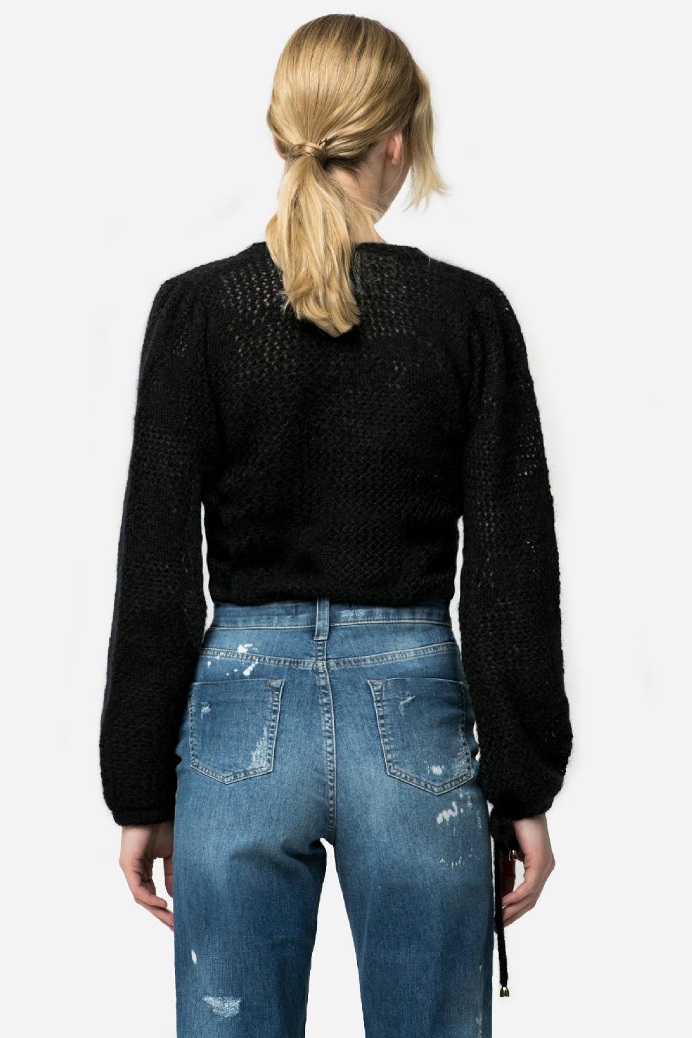 Kristina Ti SELENE - Monochrome knitted sweater Offerta esclusiva
