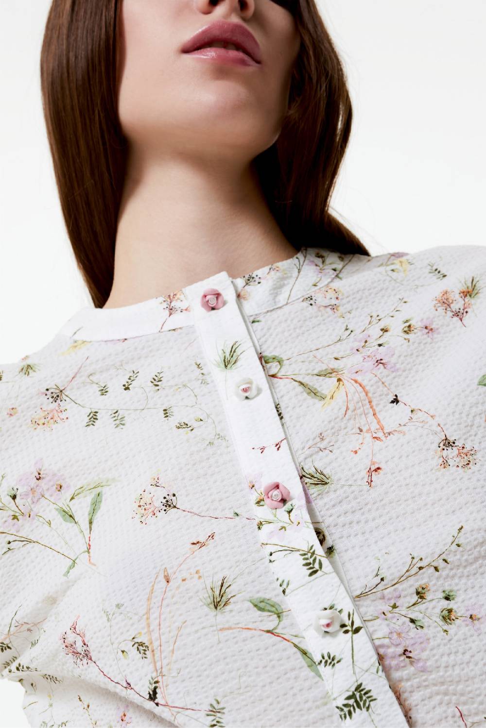 Kristina Ti PAOLA - Round neck blouse Purity Offerte esclusive