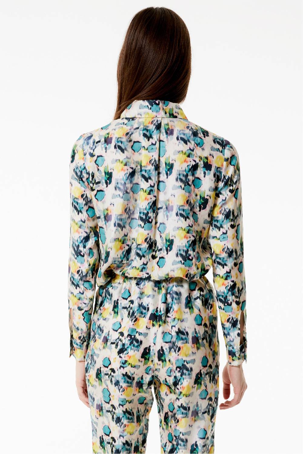 Kristina Ti OTTAVIA - Silk shirt Watercolor Nuovi prodotti