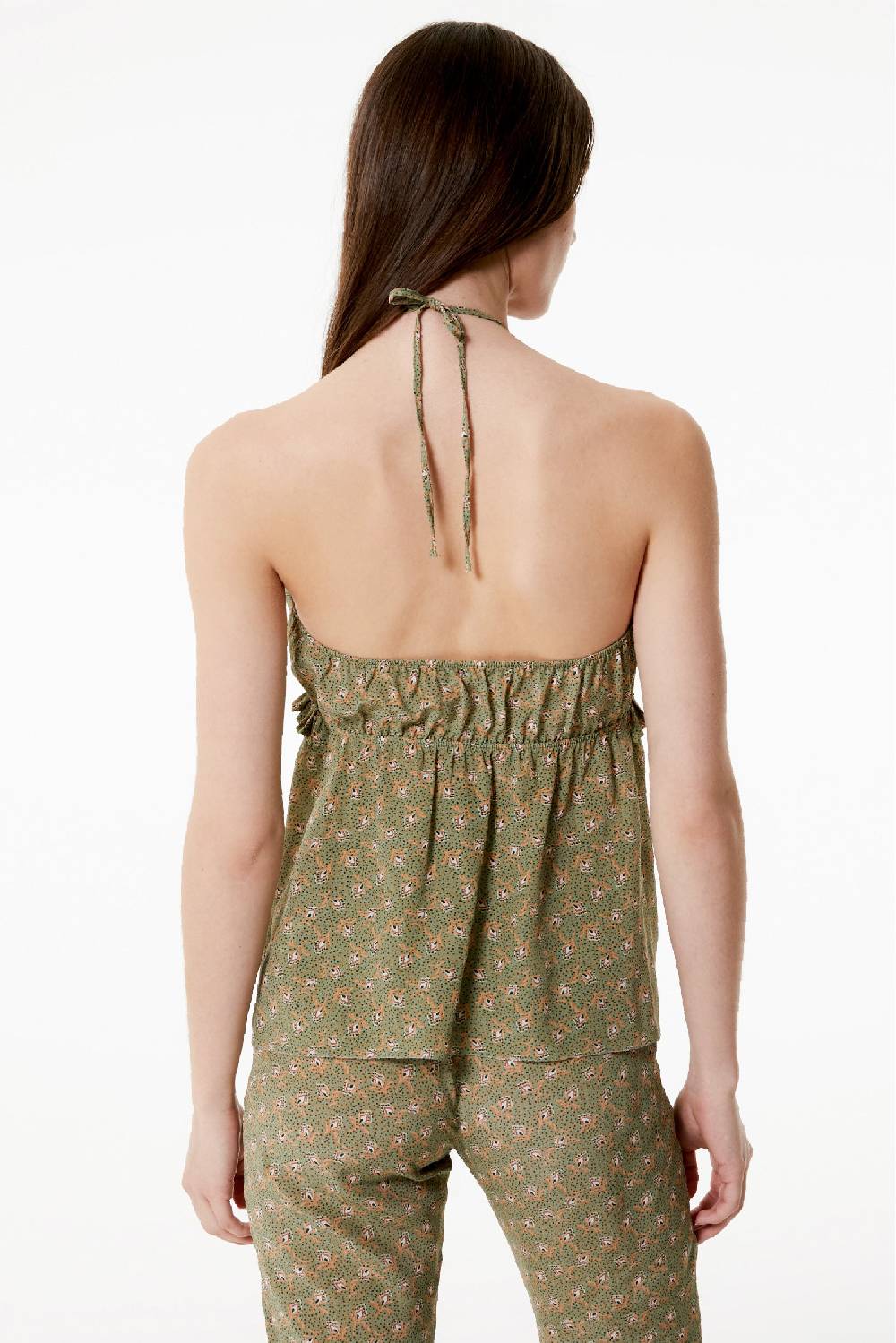 Kristina Ti LUCY - Lace-up top Woods Ultimo giorno