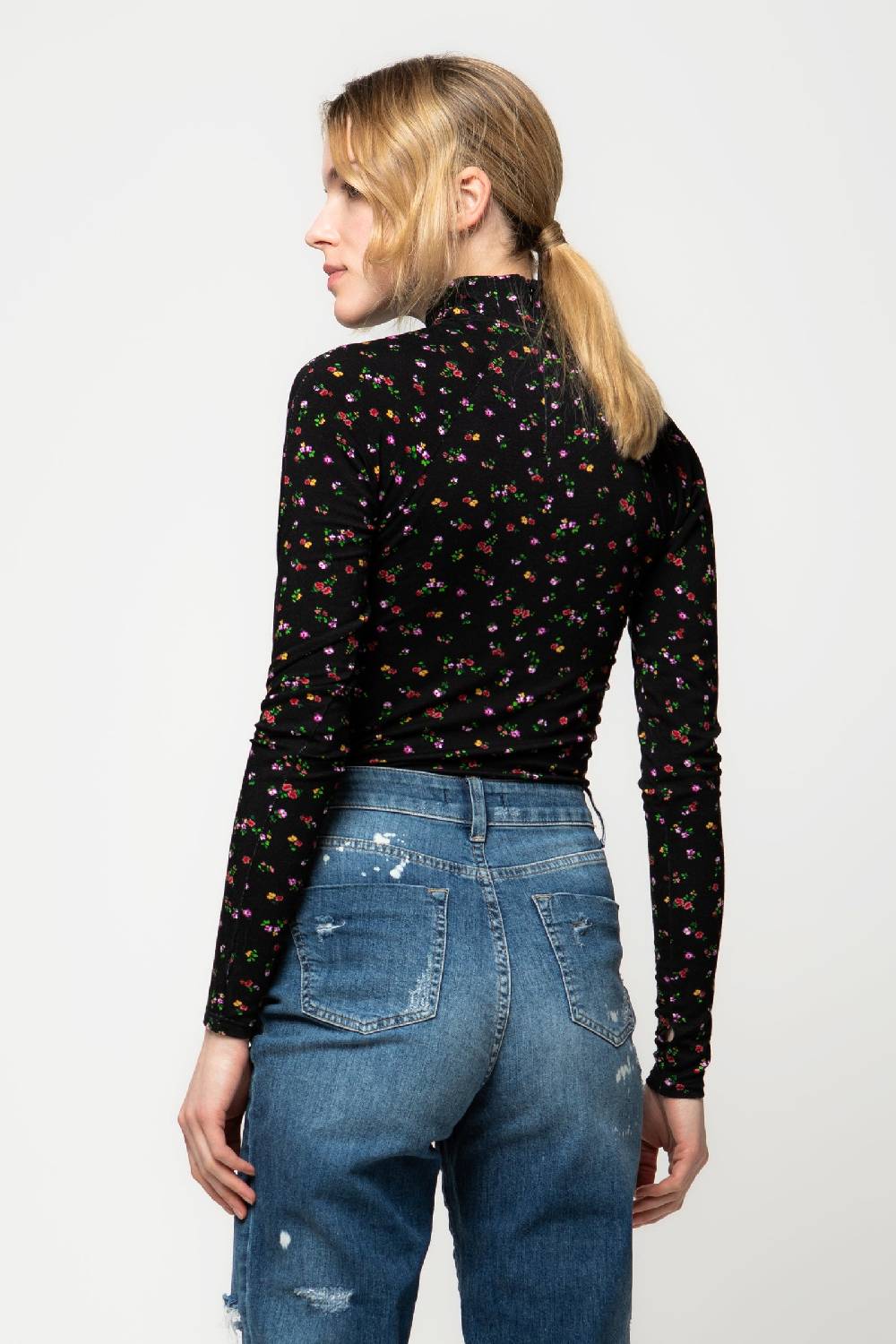 Kristina Ti PARISSA - Micorflower turtleneck Super sconto