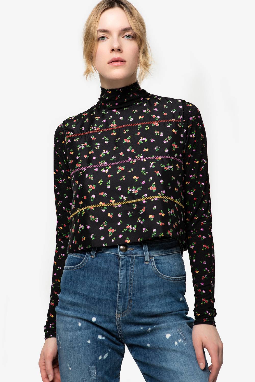 Kristina Ti AMARILLI - Silk microflower top 50% di sconto con spedizione gratuita