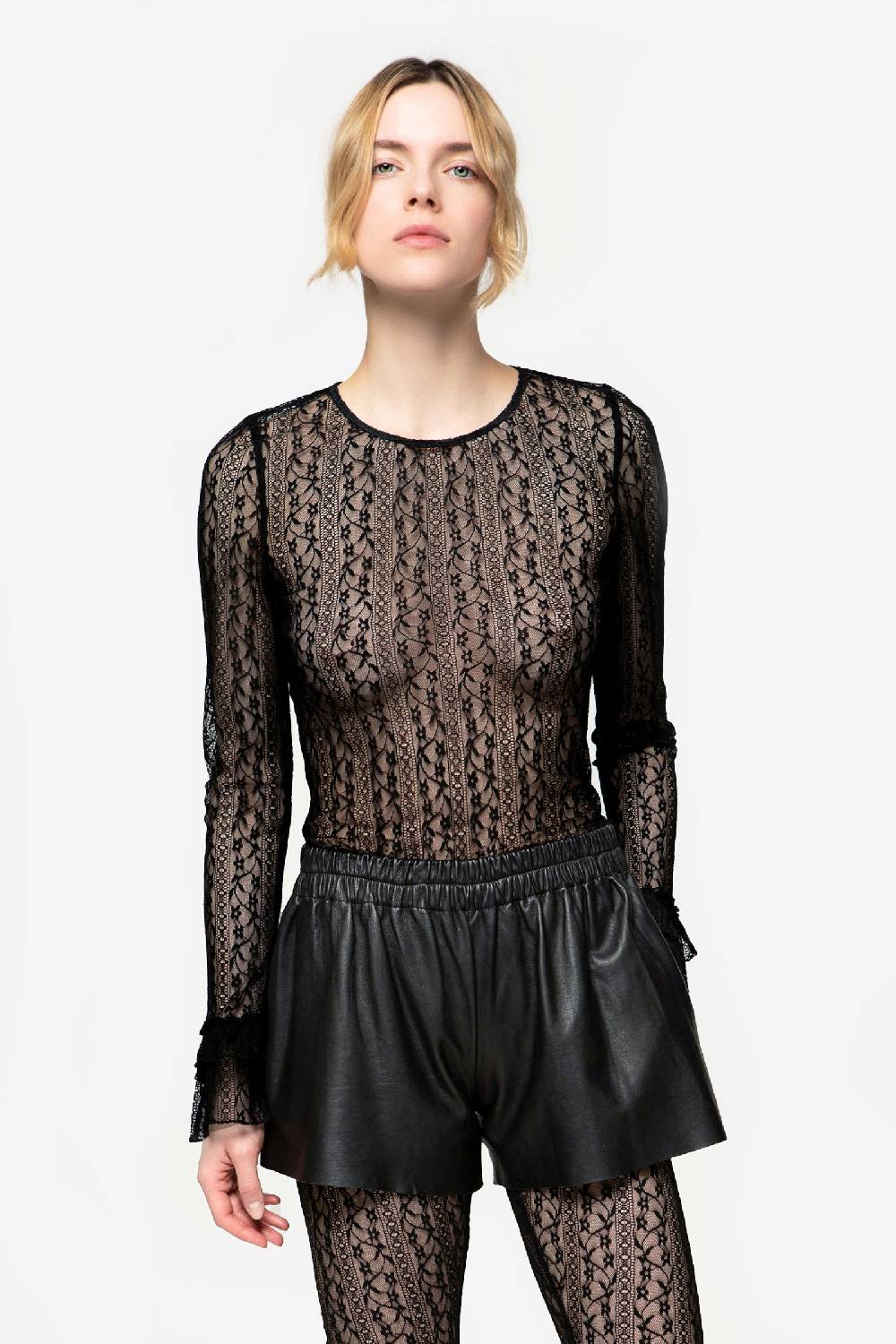 Kristina Ti LUCIA - Undress lace blouse Spedizione Gratuita