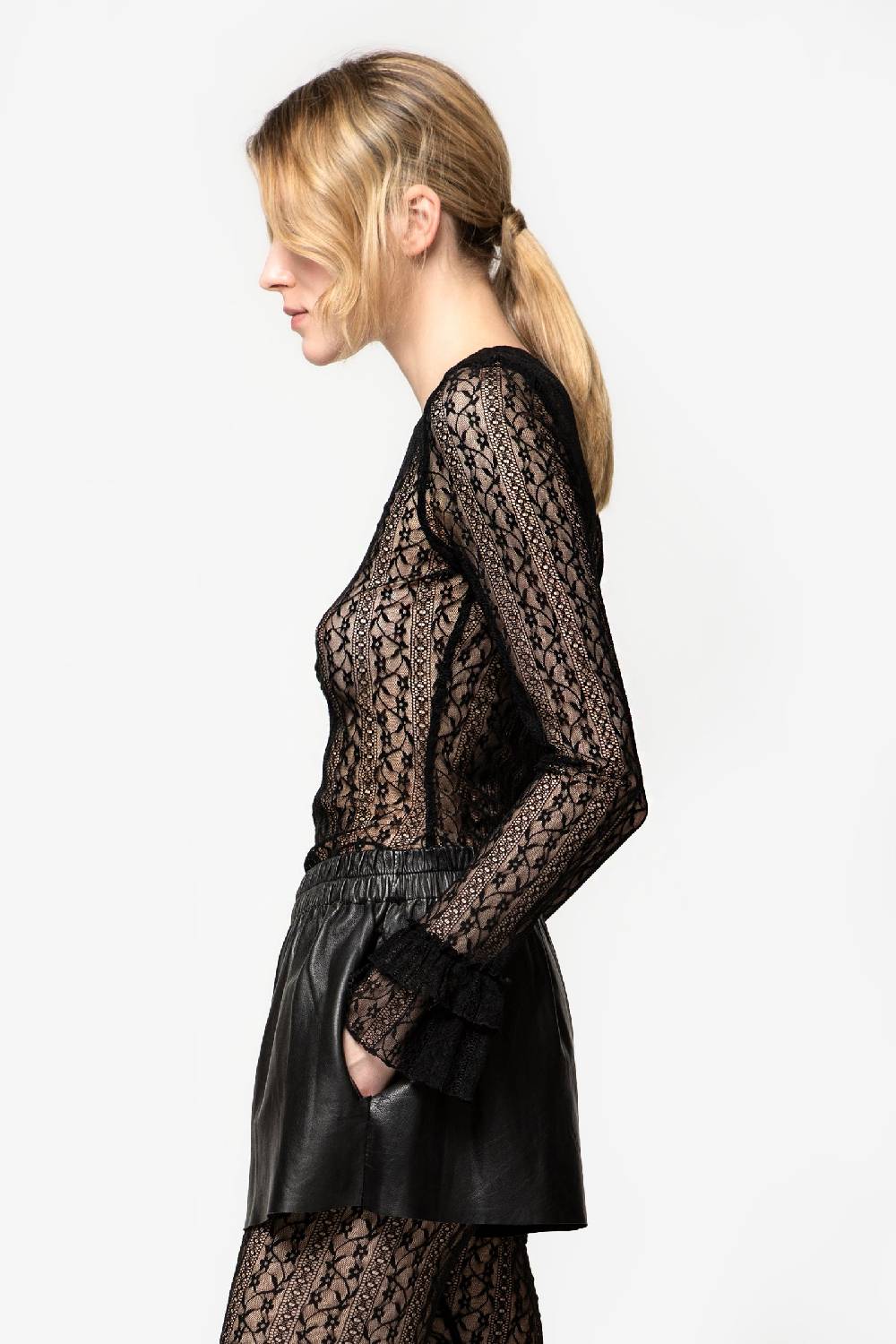 Kristina Ti LUCIA - Undress lace blouse Spedizione Gratuita