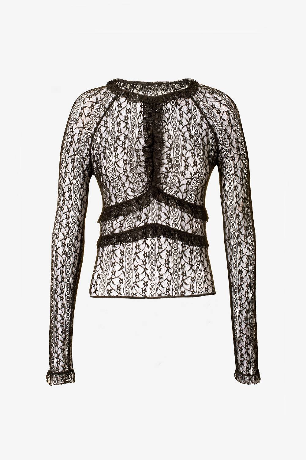 Kristina Ti HOLLY - Undress lace crew-neck T-shirt Acquista Ora