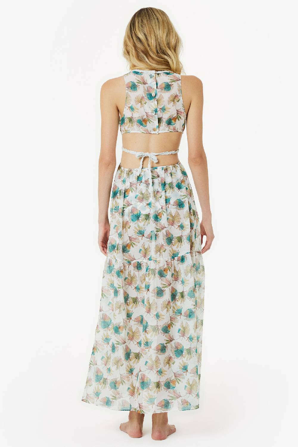Kristina Ti FLORA - Cut-out dress Foliage Novità
