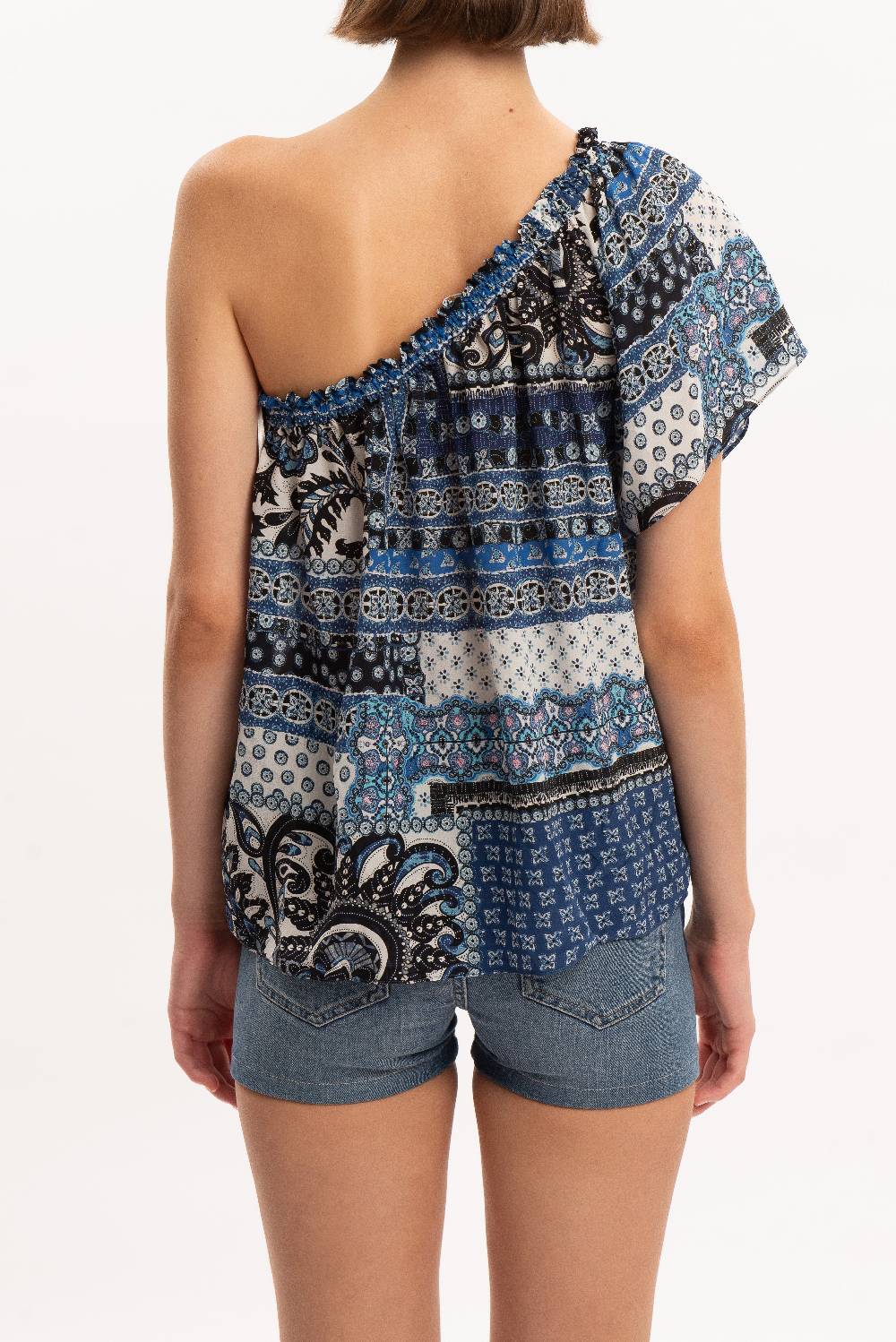 Kristina Ti CLARA - One shoulder blouse Vintage Flash Sale