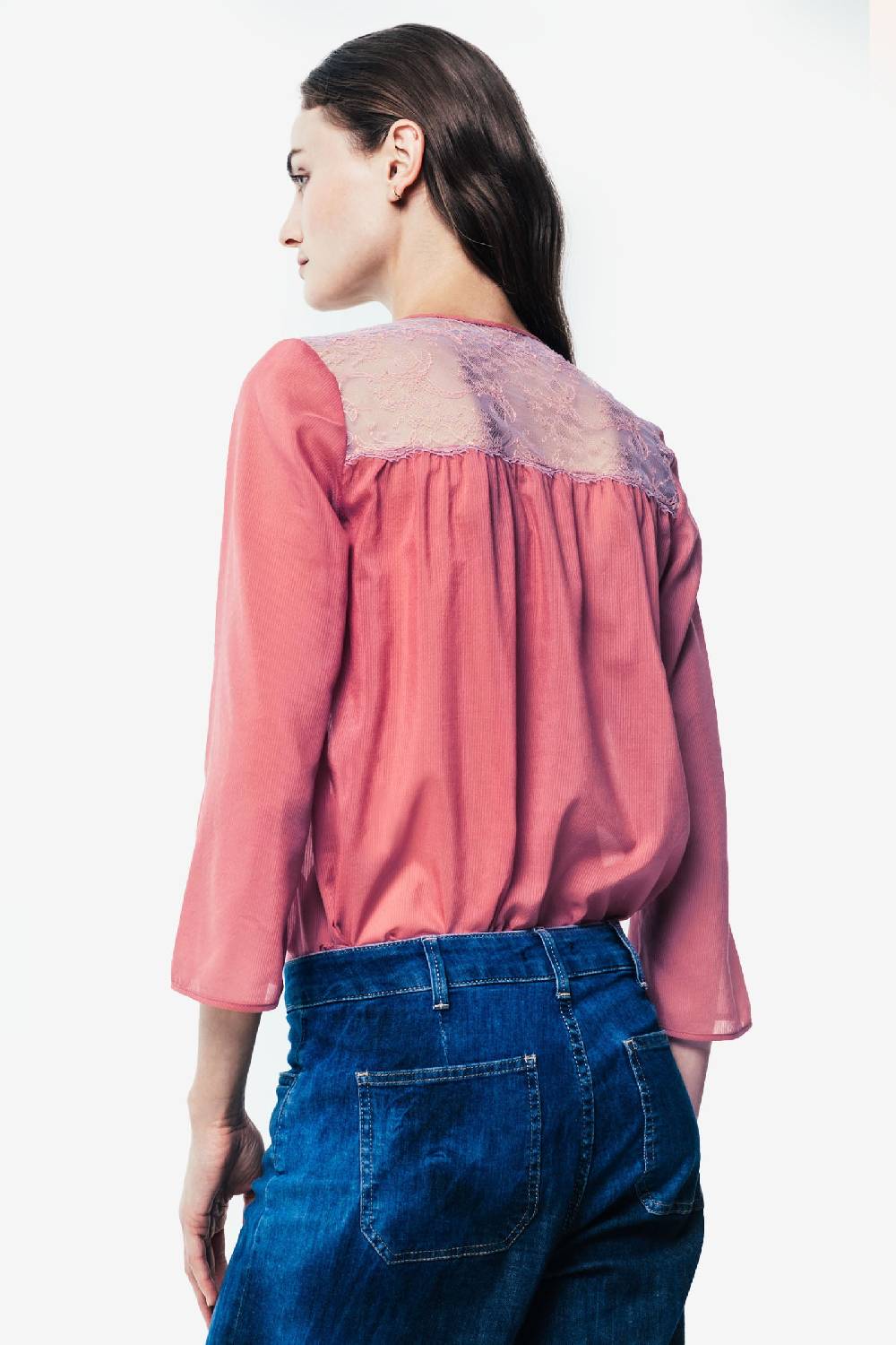 Kristina Ti SOFIA - Blouse with lace Offerta temporanea