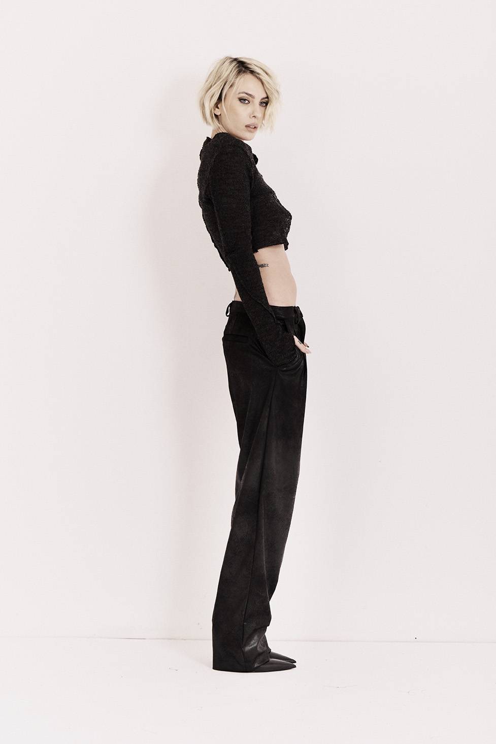 Nostrasantissima Pantalone Eco-Pelle Saldi Di Fabbrica