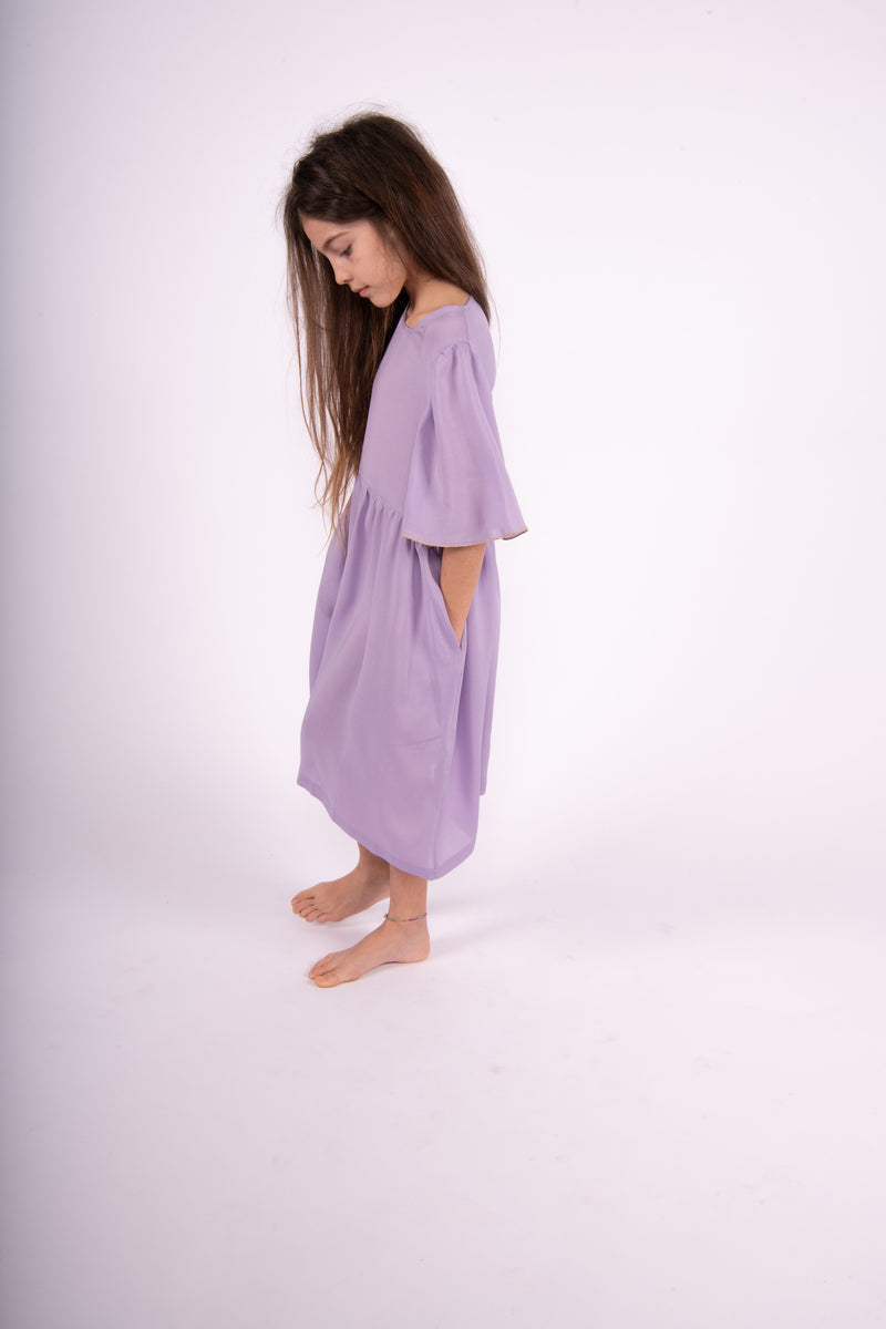 Olive E Miele MiniMe abito Dorothea lilac Consegna Veloce