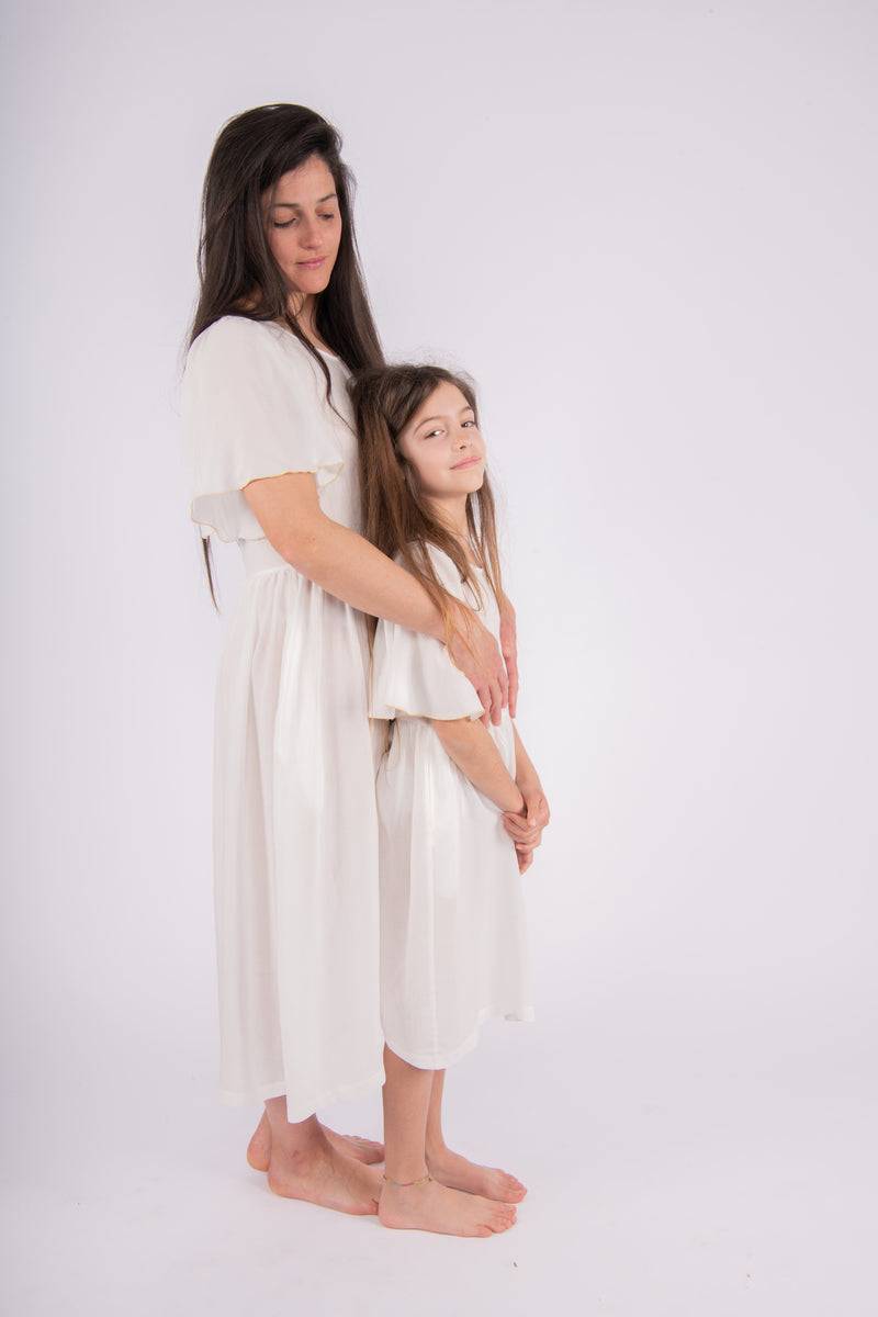 Olive E Miele MiniMe abito Dorothea latte Shopping Online