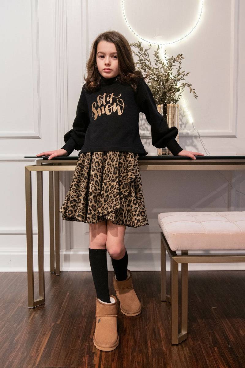 Olive E Miele GONNA BERTINA LEO LUREX In Vendita
