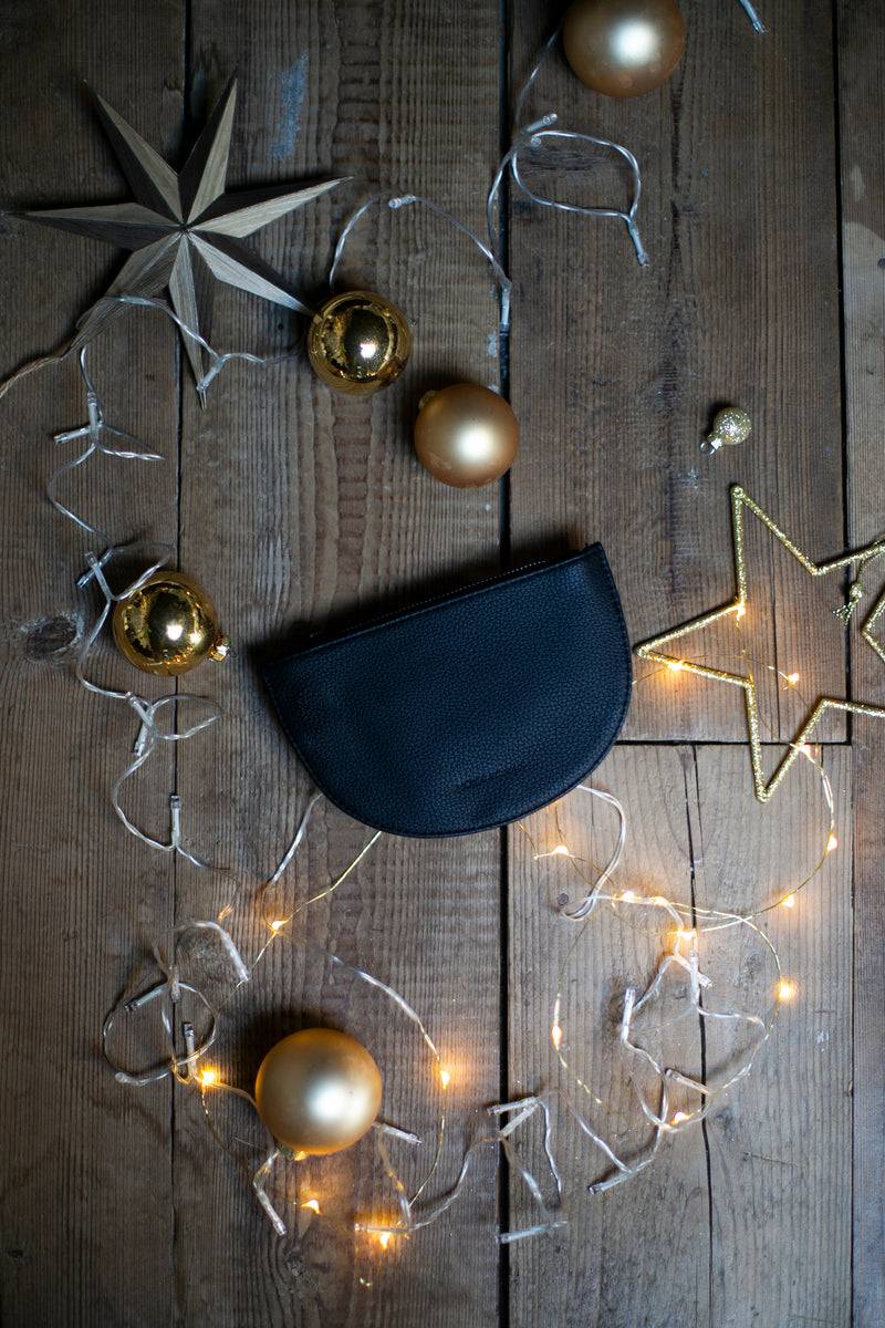 Olive E Miele HALF MOON WALLET NERO Outlet