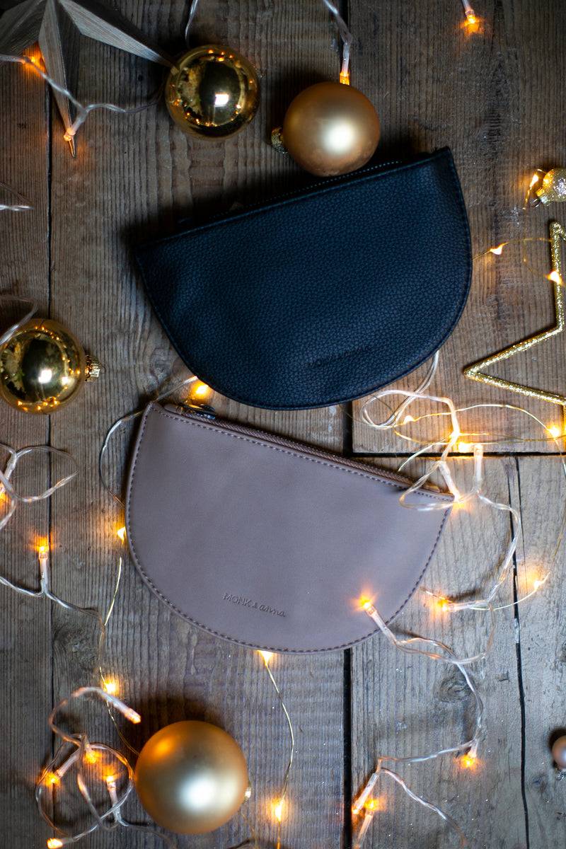 Olive E Miele HALF MOON WALLET NERO Outlet