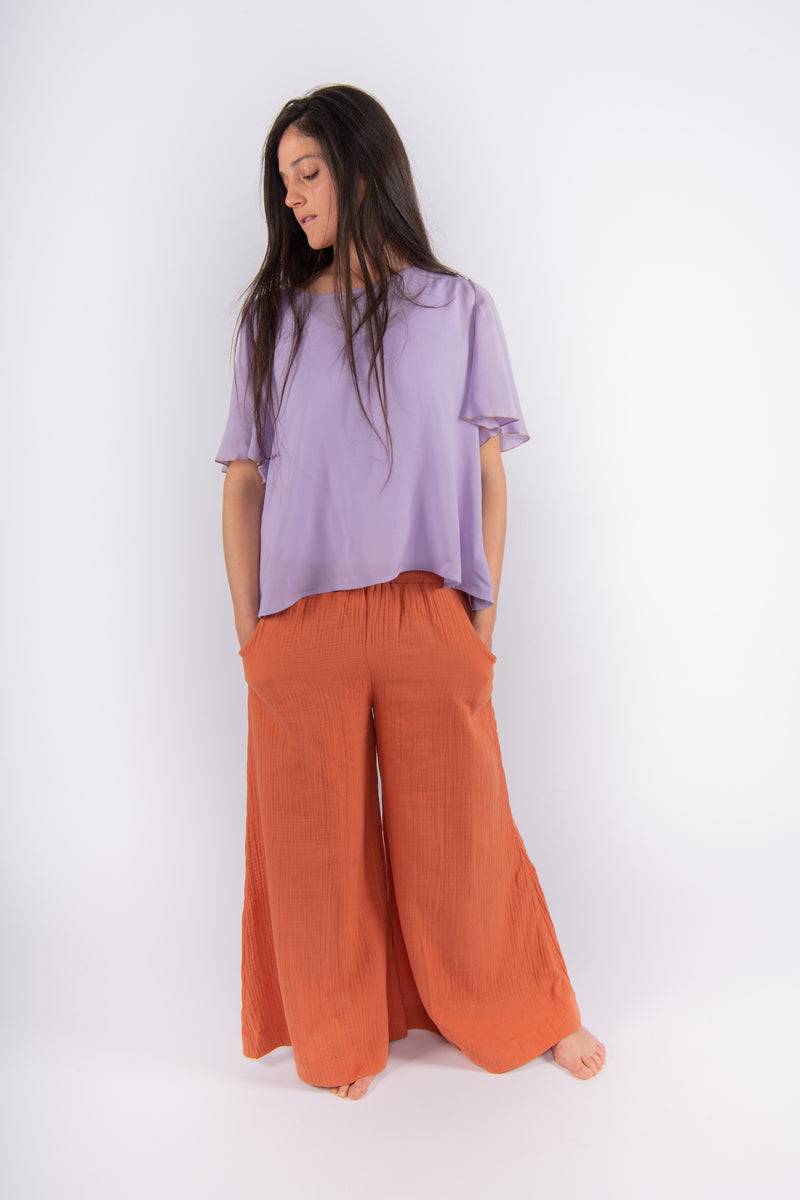 Olive E Miele PANTALONE MOLLIE ARGILLA Vendita Economica