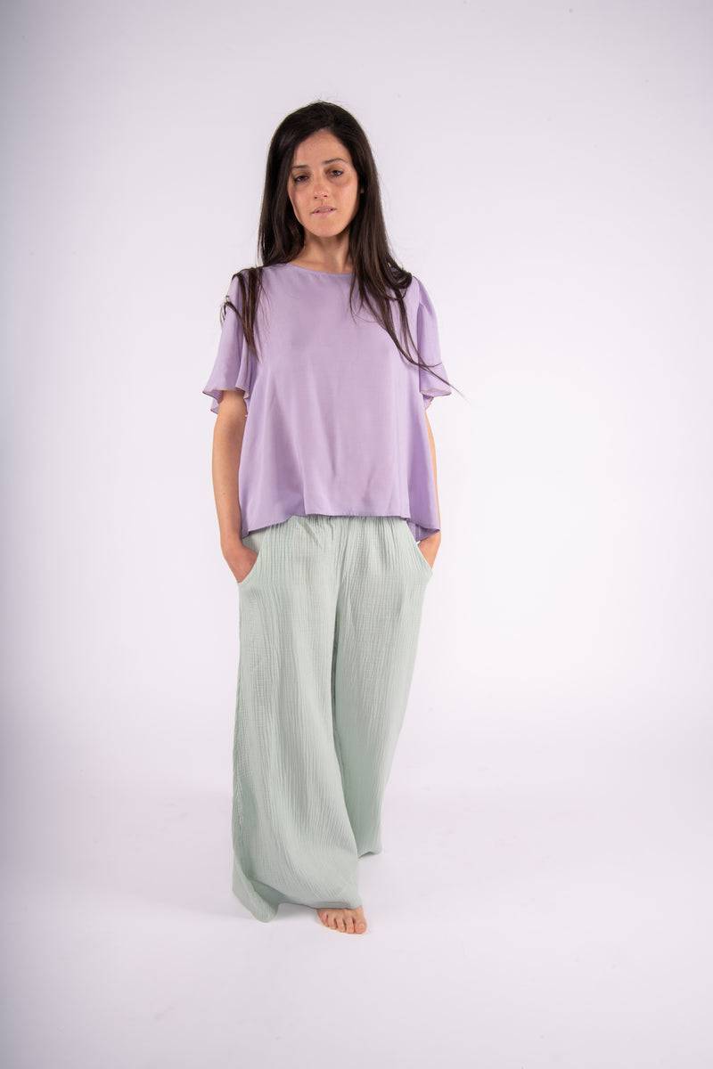 Olive E Miele PANTALONE MOLLIE ACQUA Saldi Di Fabbrica