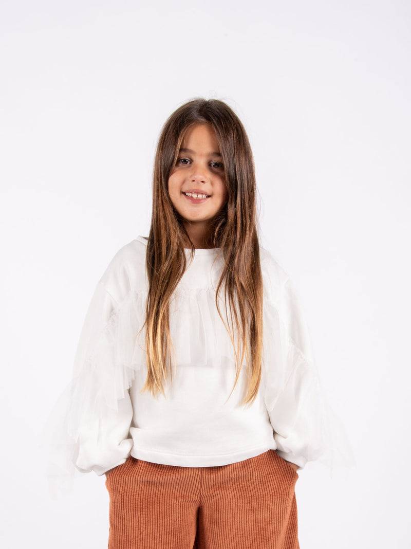 Olive E Miele FELPA MAGGIE WHITE Fino Al -60%