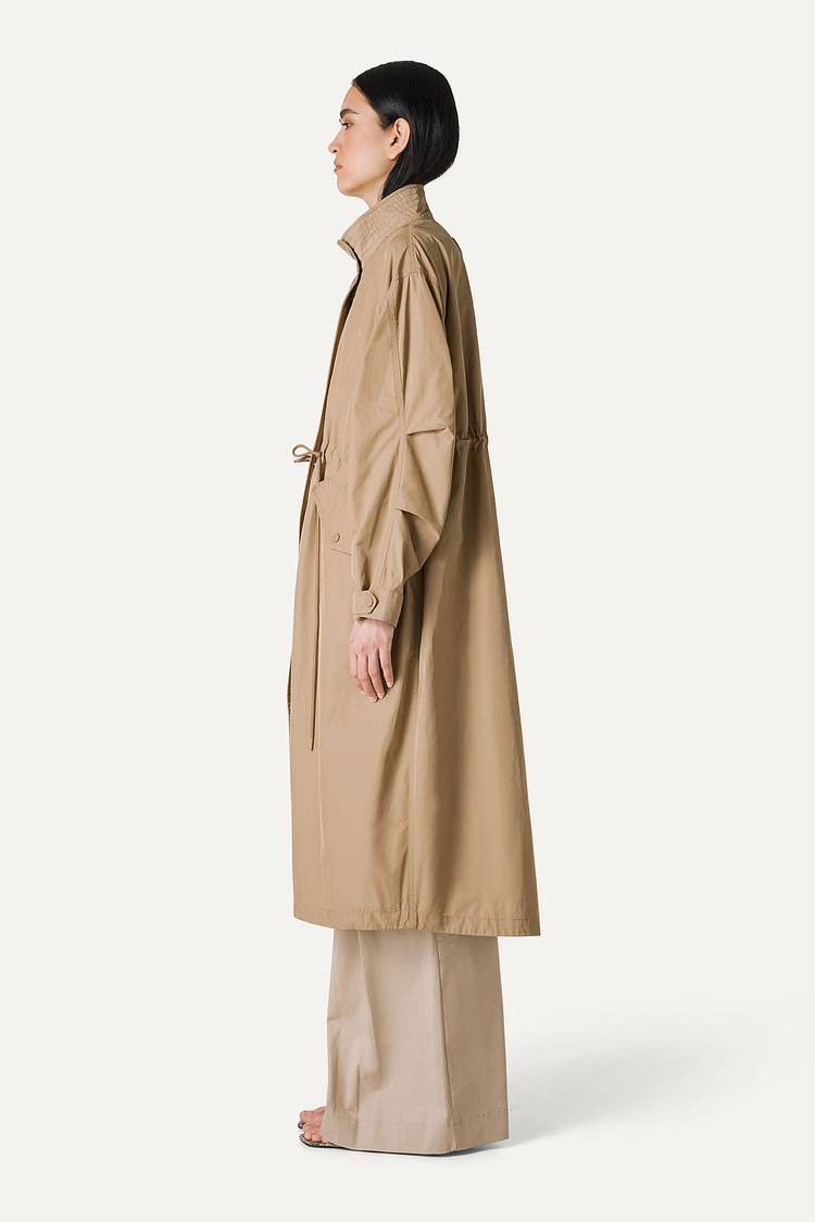 Oof Wear PARKA LUNGO OVER IN NYLON MEMORY 9211 - BEIGE Shopping Online