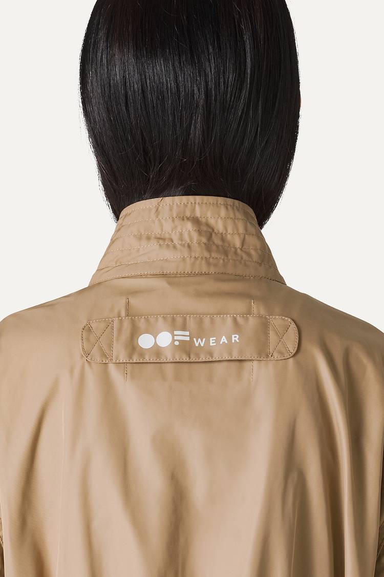 Oof Wear PARKA LUNGO OVER IN NYLON MEMORY 9211 - BEIGE Shopping Online