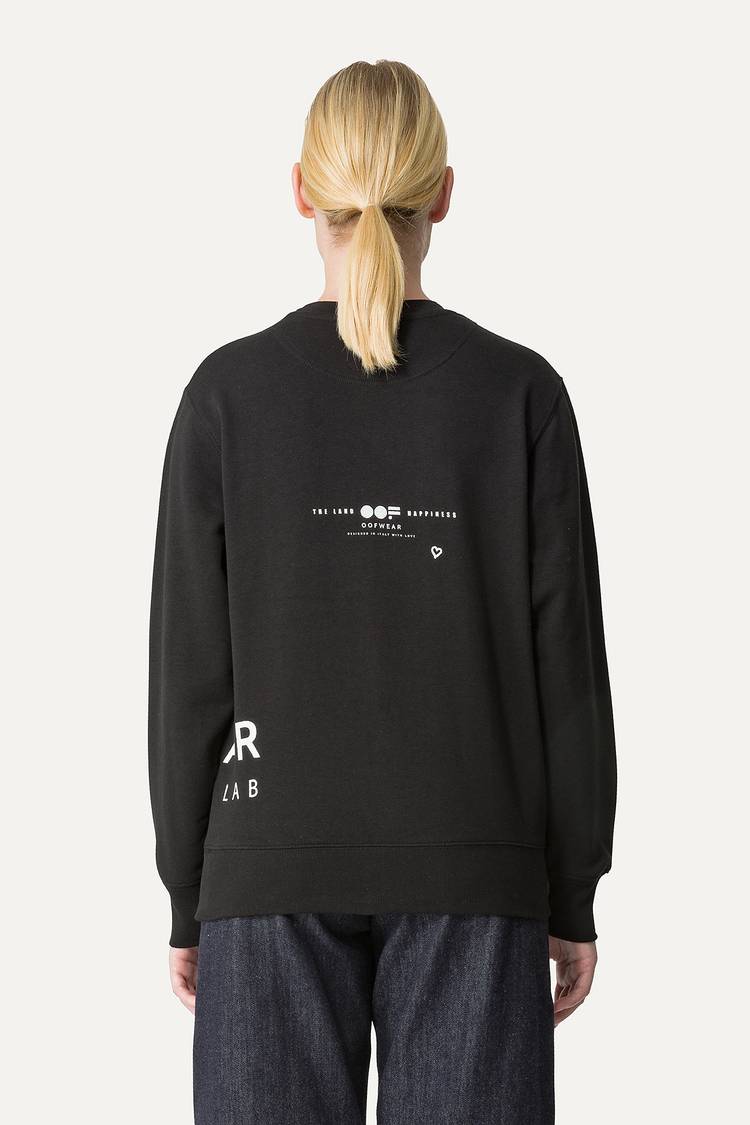 Oof Wear FELPA IN COTONE CON LOGO 4065 - NERO In Vendita