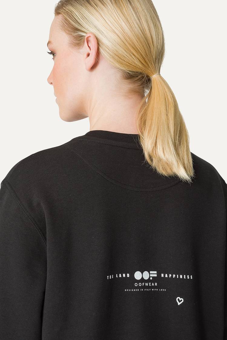 Oof Wear FELPA IN COTONE CON LOGO 4065 - NERO In Vendita