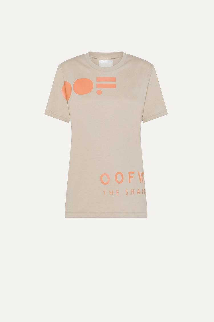 Oof Wear T-SHIRT IN COTONE CON LOGO - SABBIA Offerte