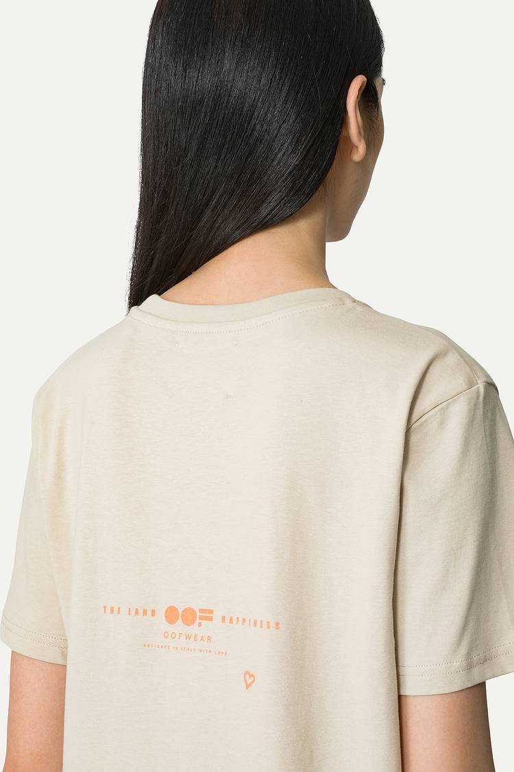 Oof Wear T-SHIRT IN COTONE CON LOGO - SABBIA Offerte