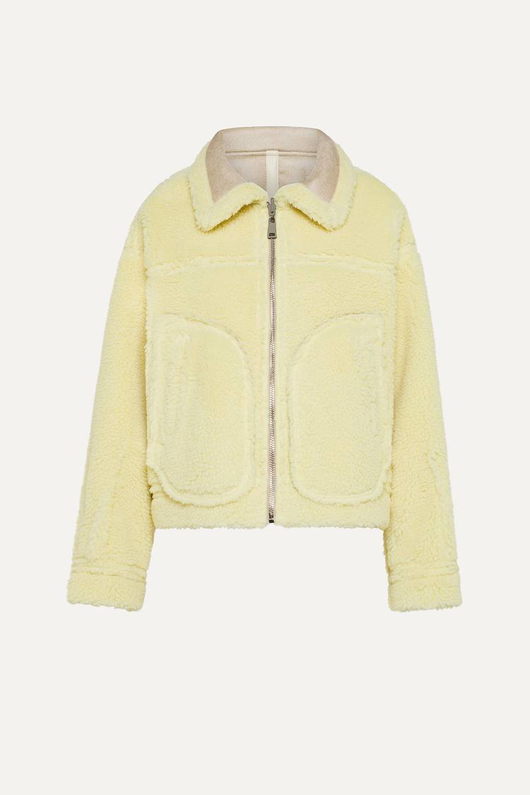 Oof Wear GIACCA CORTA REVERSIBILE 9262 IN ECO-MONTONE - GREGGIO/BANANA Negozio