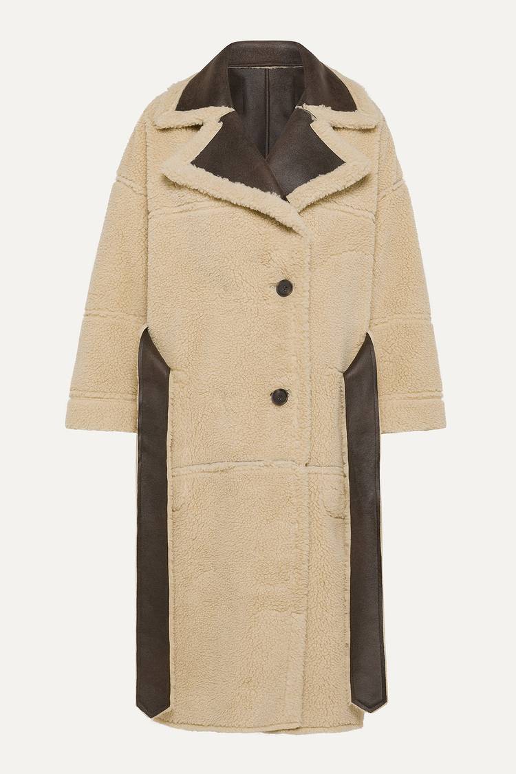 Oof Wear CAPPOTTO LUNGO REVERSIBILE 9263 IN ECO-MONTONE - MARRONE/CREMA 2025