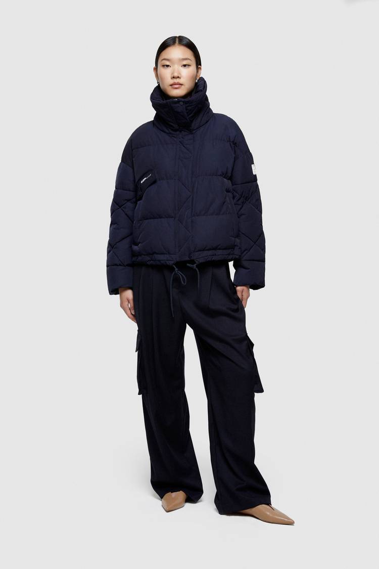 Oof Wear GIACCA CORTA 9235 IN NYLON MEMORY - BLU NOTTE Qualità