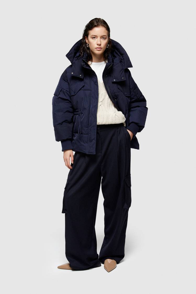 Oof Wear GIACCA CORTA 9234 IN NYLON MEMORY - BLU NOTTE Vendita