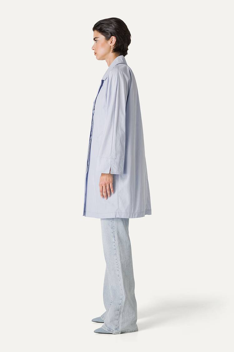 Oof Wear TRENCH IN NYLON MEMORY 9138 - GHIACCIO Promozione