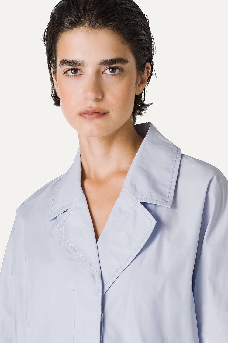 Oof Wear TRENCH IN NYLON MEMORY 9138 - GHIACCIO Promozione